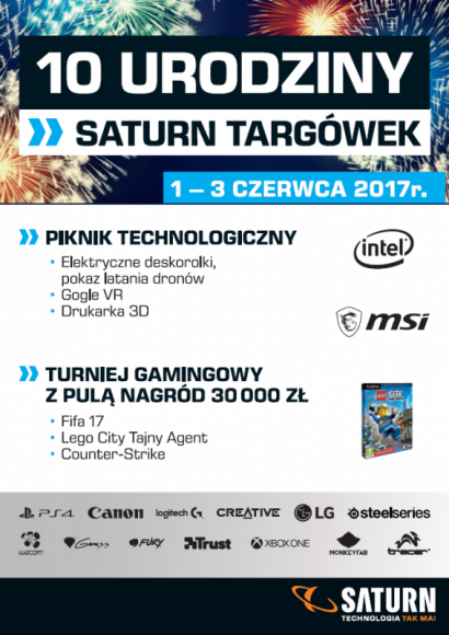 Moc urodzinowych atrakcji w SATURN w CH Zielony Targówek Warszawa