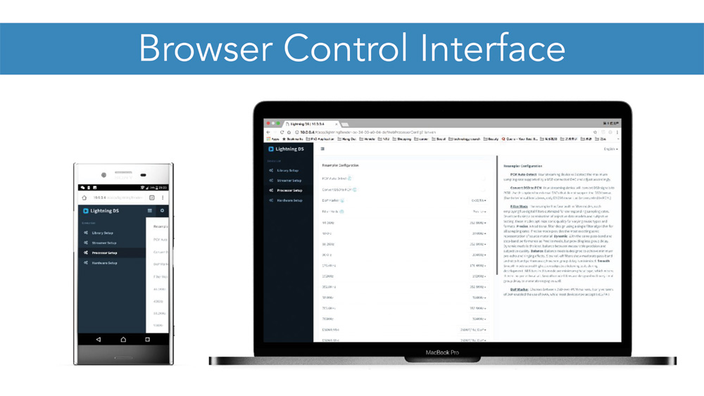 Auralic-Browser-Control-Interface Auralic – Nowe rozwiązanie HTML5– dostęp z poziomu Androida i Windowsa