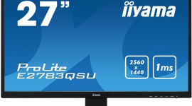 ProLite E2783QSU – 27-calowe centrum multimediów LIFESTYLE, IT i technologie - Najnowszy monitor firmy iiyama – model ProLite E2783QSU – to idealne urządzenia dla wszystkich wymagających użytkowników domowych, poszukujących nowoczesnego wyświetlacza do szeroko rozumianych zastosowań multimedialnych.