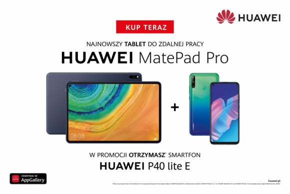 Huawei MatePad Pro, tablet do pracy mobilnej, teraz w nowej, atrakcyjnej ofercie