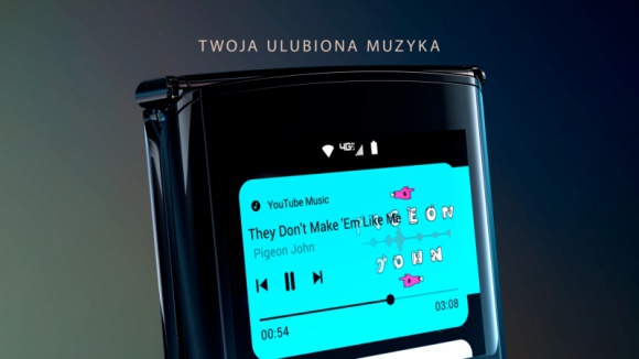 Nowe funkcje wyświetlacza Quick View w Motorola razr z Androidem™ 10